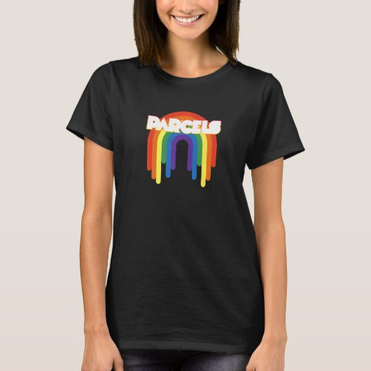 Parcels Rainbow Retro Theme T-Shirt (Vorderseite)