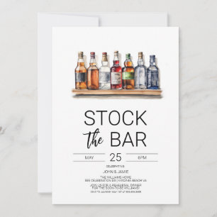 Pärchen-Bar-Shower-Einladung Einladung