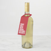 Pärchen gut mit Sozialferien lustig Flaschenanhänger (Angewinkelt)