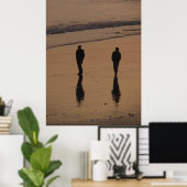 Pärchen-Spaziergang am Abend Poster (Heimbüro)