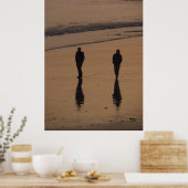 Pärchen-Spaziergang am Abend Poster (Küche)