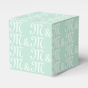 Pärchenanfänger-Monogramm-Meeresfrüchte-Minze Geschenkschachtel