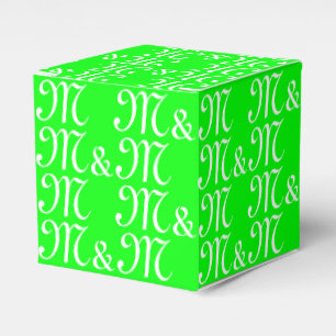 Pärchengrün für das Monogramm "Initials" Geschenkschachtel