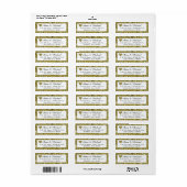 Pärchennamen mit Imitaten, goldener Glitzer (Vorne)