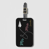 Pärchenreise personalisiert gepäckanhänger (Vorderseite Vertikal)