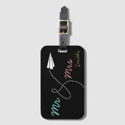 Pärchenreise personalisiert gepäckanhänger (Vorderseite Vertikal)