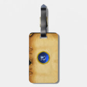 PARCHGEM blau Gepäckanhänger (Rückseite vertikal)