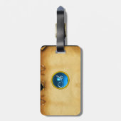 PARCHGEM blau Gepäckanhänger (Rückseite vertikal)