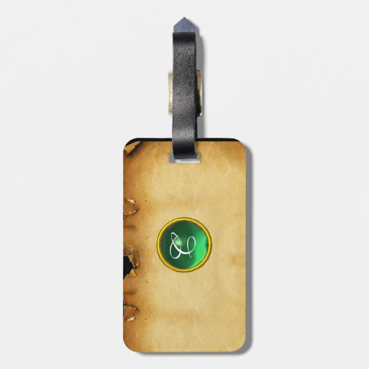 PARCHGEM grün Gepäckanhänger (Rückseite vertikal)