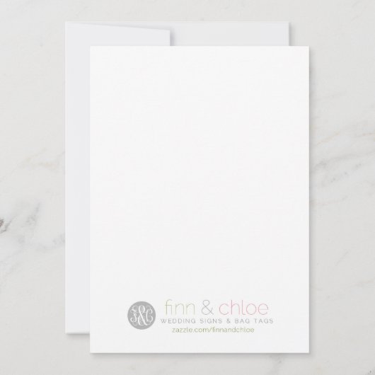 Parchment 12x18 Table Zeichen Alkohol weil Einladung (Rückseite)