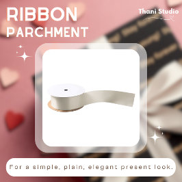 Parchment Einfach Schlicht modern elegant präsenti Satinband