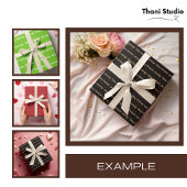 Parchment Einfach Schlicht modern elegant präsenti Satinband