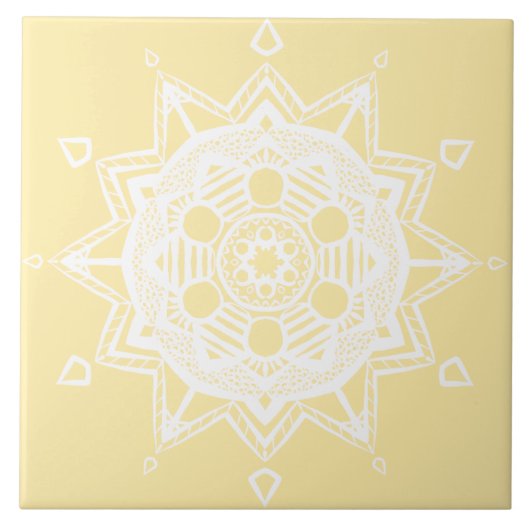 Parchment Mandala Fliese (Vorderseite)