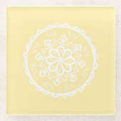 Parchment Mandala Glasuntersetzer (Vorderseite)