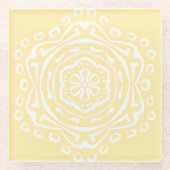 Parchment Mandala Glasuntersetzer (Vorderseite)