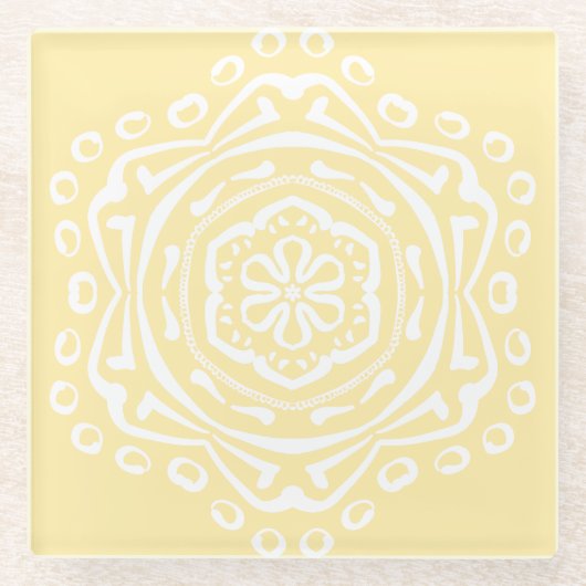 Parchment Mandala Glasuntersetzer (Vorderseite)