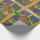 PARCHMENT MIT GEMSTONS GESCHENKPAPIER (Ecke)