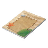 Parchment on Sand "A note from" - Notepad Notizblock (Rotiert)