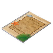 Parchment on Sand Background - Notebook Notizblock (Linke Seite)