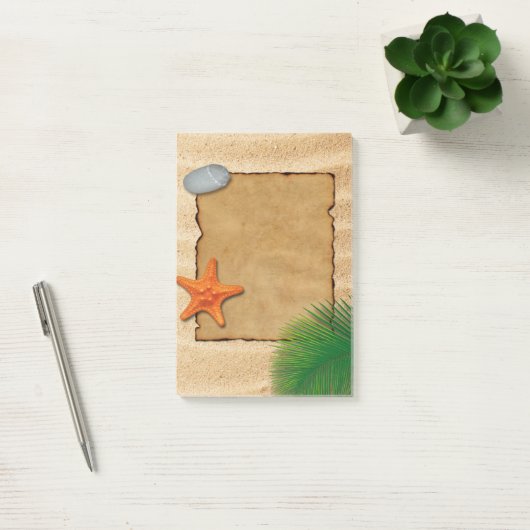 Parchment on Sand Background - Post-it® Note Post-it Klebezettel (Büro)