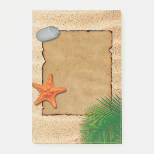 Parchment on Sand Background - Post-it® Note Post-it Klebezettel (Vorderseite)
