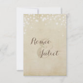 Parchment Sparkle Dusche Einladung (Vorderseite)