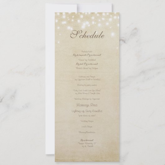 Parchment Sparkle Einladung (Rückseite)