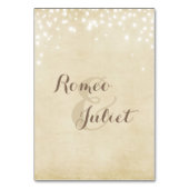 Parchment Sparkle Tischnummer (Rückseite)