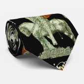 PARCIFAL AUF ANFRAGE VON HOLY GRAIL Schwarz-weiß R Krawatte (Gerollt)