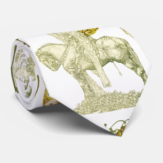 PARCIFAL AUF DER SUCHE NACH HOLY GRAIL Yellow Krawatte (Gerollt)