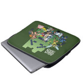 Parco delle camelie Locarno Laptopschutzhülle (Vorne Knopf)