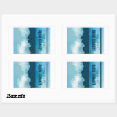 Parco delle camelie Locarno Staat Rechteckiger Aufkleber (Blatt)