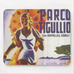 Parco Tgullio Vintage-Reiseposter-Mauspad Mousepad
