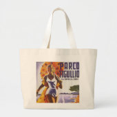 Parco Tigullio italienisches Reise-Plakat Jumbo Stoffbeutel (Vorne)