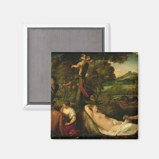 Pardo Venus oder Jupiter und Antiope Magnet (Vorderseite/Rückseite)