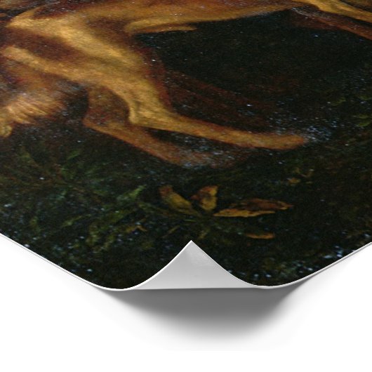 Pardo Venus oder Jupiter und Antiope Poster (Ecke)