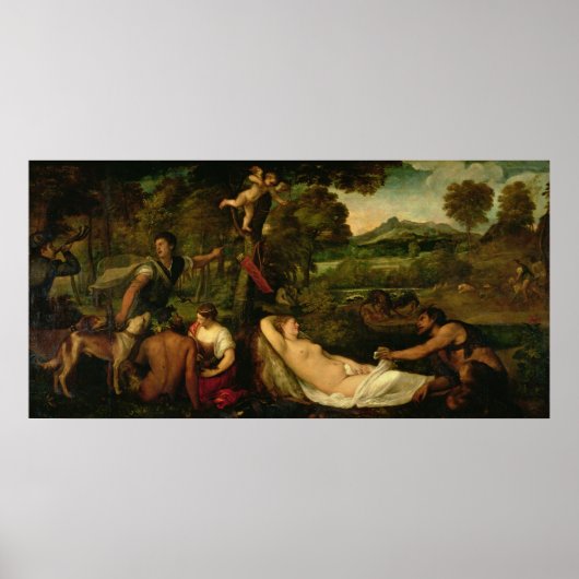 Pardo Venus oder Jupiter und Antiope Poster (Vorne)