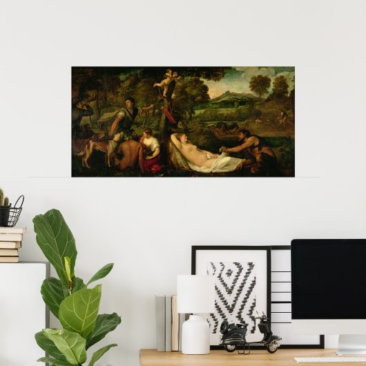 Pardo Venus oder Jupiter und Antiope Poster (Heimbüro)