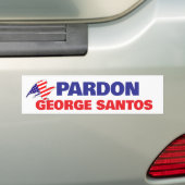 PARDON GEORGE SANTOS punishment too harsh free him Autoaufkleber (Auf Auto)