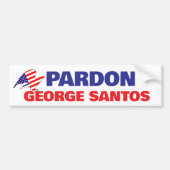 PARDON GEORGE SANTOS punishment too harsh free him Autoaufkleber (Vorne)