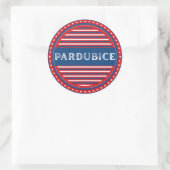 Pardubice City Pride Emblem – Czech Identity Runder Aufkleber (Tasche)
