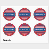 Pardubice City Pride Emblem – Tschechische Identit Runder Aufkleber (Blatt)