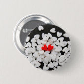 Pareja de corazones enamorados button (Vorne & Hinten)
