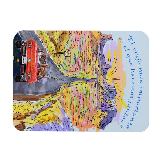 pareja de viaje magnet (Horizontal)