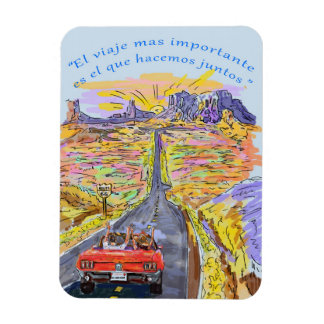 pareja de viaje magnet