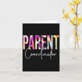 Parent Coordinator Tie Dye Back To School Apprecia Karte (Gelbe Blume)
