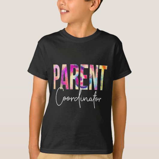 Parent Coordinator Tie Dye Back To School Apprecia T-Shirt (Vorderseite)