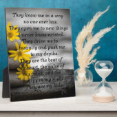 Parent Plaque mit Gedicht Fotoplatte (Seite)