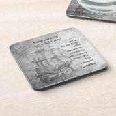 Parentage Pirate Quote Schiff Getränkeuntersetzer (Linke Seite)