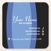 PARENTHESE Collection Business Card Paper Unterset Rechteckiger Pappuntersetzer (Vorderseite)